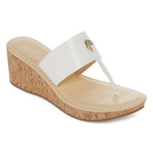 EUC Liz Claiborne Lively Women's Wedge Flip flip Style Sandals Size 7 1/2